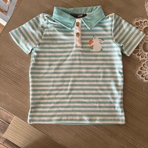 Millie & Maxx Boys Easter Rabbit Polo